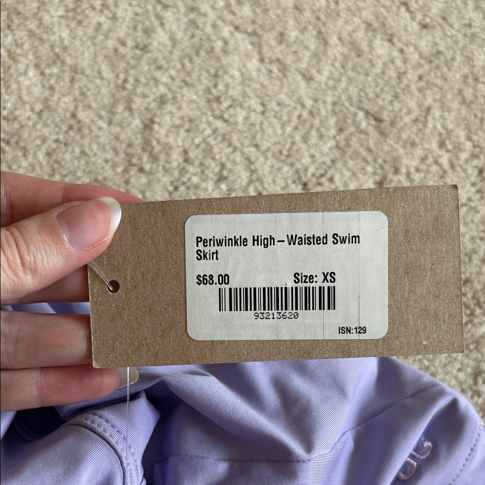 Albion Periwinkle High-Waisted Swim Skirt - Picture 2 of 7